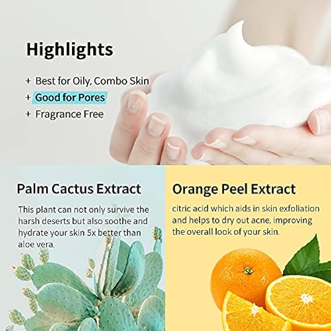 YADAH BUBBLE DEEP CLEANSER 150ML (5.07FL.OZ.) - FACIAL SKIN MOISTURIZING WITH CACTUS EXTRACT - Image 3